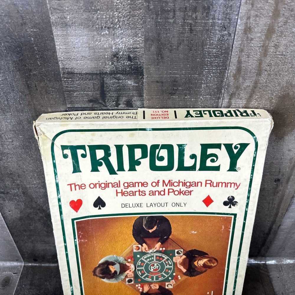 Tripoley Deluxe Edition No. 111 RUMMY PLAyING MAT only In Original Box 1969 - Picture 3 of 7
